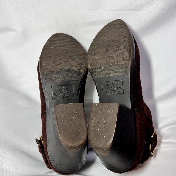 Life Sride Soft System-Women's Brown Cowgirl/Western Ankle Boots-Size 8 1/2-Com - Picture 13 of 16